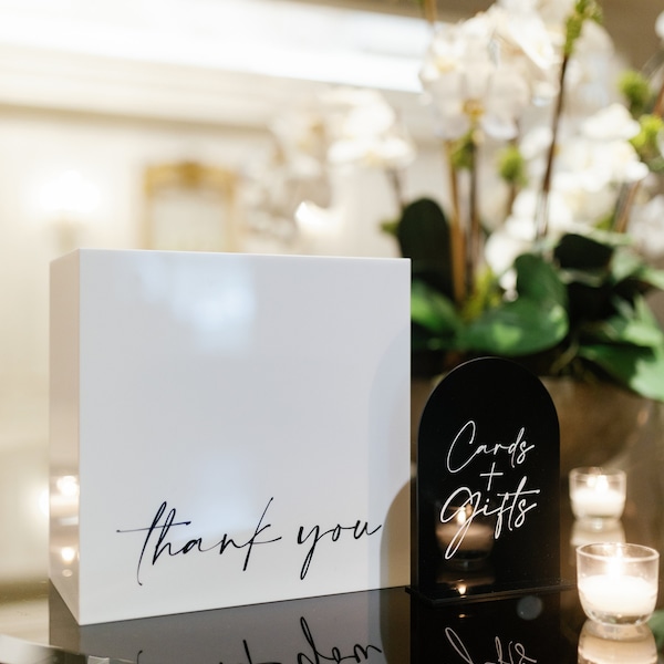 Acrylic Card Box | Personalized | Weddings and Events