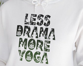 Yoga Hoodie, Zen Sweatshirt, Mindfulness Jumper, Meditation Pullover, Calm Clothes, Positive Vibes Apparel