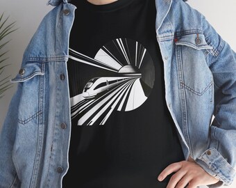 Uniek treinstation ontwerp T-shirt, architecten geschenken, ingenieurs cadeau