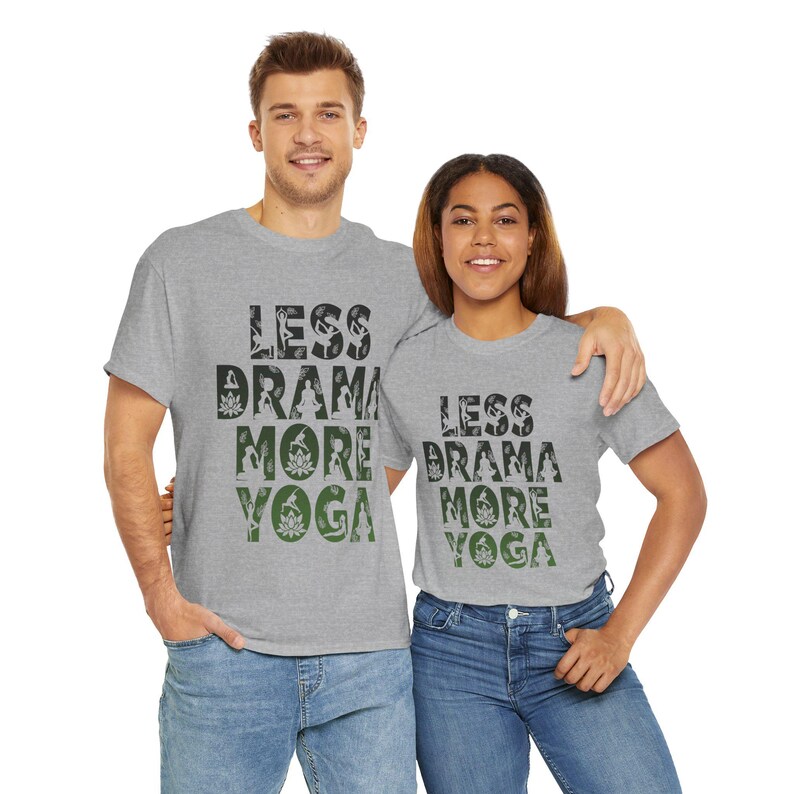 Camiseta de yoga, camiseta gráfica, camiseta de entrenamiento, camiseta de meditación, regalo para amantes del yoga, camiseta de algodón unisex, camiseta de yoga divertida, regalo para ella, regalo para él imagen 8
