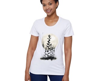 Camiseta de mujer Organic Moonlight: camiseta de manga corta ecológica, regalo para ella