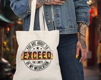 Natural Tote Bag, Meditation Quote Tote, Eco-Friendly Grocery Bag, Birthday Gift, Mindfulness Reusable Bag, funnyShoulder Bag, gift for her