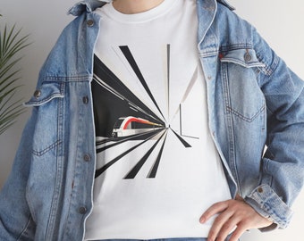 Unique Train station design T-shirt, Train Enthusiast gift, Architects gifts, Engineers gift,