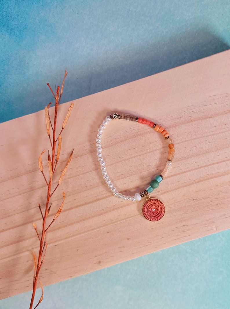 Mystic Eye Bracelet Peach