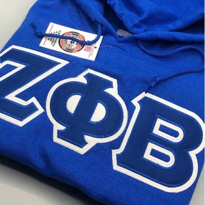 Zeta Phi Beta Embroidered Twill Hoody