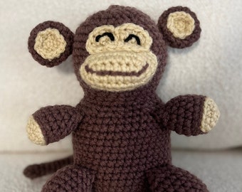 Gehäkelter Affe Amigurumi - handgemachtes Kuscheltier Spielzeug