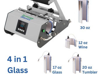 Synergy Blanks Elite Pro 4 in 1 Glass / Tumbler Heat Press - Gray