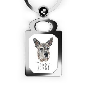 Custom Pet Portrait Keyring - Customizable Pet Keyring - Keychain - Key Chain - Key Ring - Pet Keychain - Pet Keyring