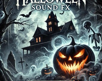 100 Halloween Sound Effects | NO CD | Digital Download only | Spooky Sounds | Sound FX | Halloween Audio | Haunted House | Scary Sounds