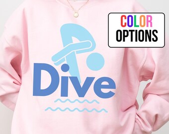 Diving Sweatshirt, Dive Sweatshirts, Diving Team Gift, Dive Team, Team Diving Shirts, Shirts for Diver, Diving Coach Gift, Dive Teacher Gift