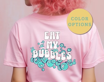 Kid's Swimming T-Shirt, Eat My Bubbles, Girl Swim Shirt, Boy Swim Shirt, Swim Shirt, Swim Meet, Kids Shirt, Kids Swim Shirt, Kids Swim Meet
