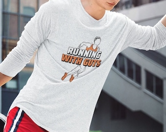 Performance Long Sleeve Running Shirt, Running Shirt, Technical Running Shirt, Marathon Shirt, Shirt for Runners, Gift for Runner