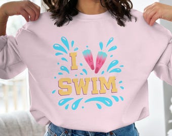 Swim Sweatshirt, Swimmer Hoodie, Swimming Sweatshirt, Swimming Clothes, Swim Shirt, Swim Gift, Swim Meet, Swim Coach Gift, Swim Team