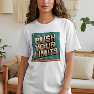 Push Your Limits Run T-Shirt, Motivation Running Shirts, Funny Shirts, Running T-Shirts, Workout Tees, Gift for Runners, Retro Running Shirt