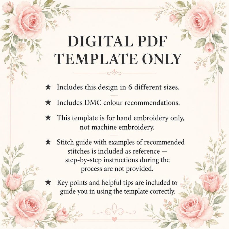 Wild Daisy Embroidery Pattern PDF | Cottagecore Meadow Floral Hand ...