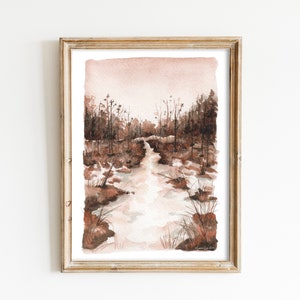 Salt Marsh Watercolor Painting | Marsh Wall Art | Marsh Art Print | Coastal New England Art | North Shore MA | Fine Art Giclee Print