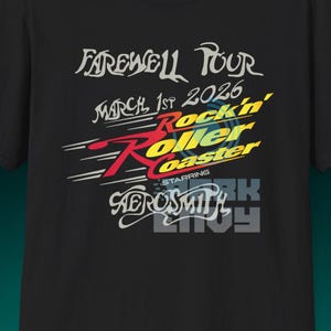 Rock N Roller Coaster Starring Aerosmith Farewell Tour T-shirt