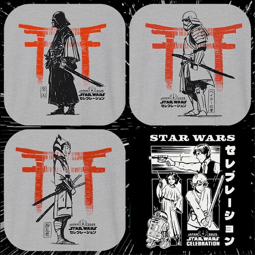 T-shirts unisexes exclusifs Star Wars Celebration Japon 2025
