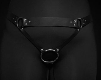 Leather Strap Harness by CAUTIVA Leather |  Size Inclusive - Waist 24-66" | Handcrafted