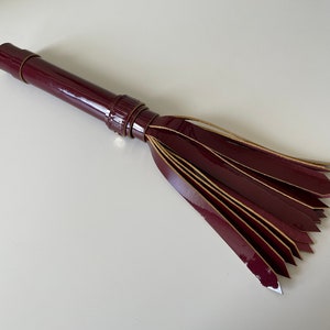 Golden Cherry Tickler by CAUTIVA Leather | Flogger | Handcrafted