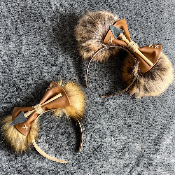 Ewok Inspired Mouse Ear Headband - Big and Little