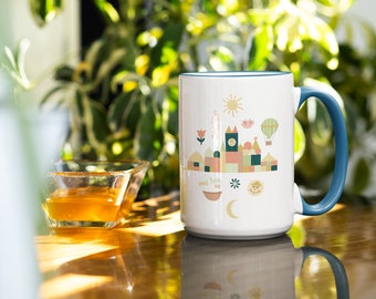 it's a small world two-tone 15oz coffee mug