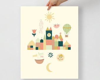 it's a small world art print, disneyland wall art