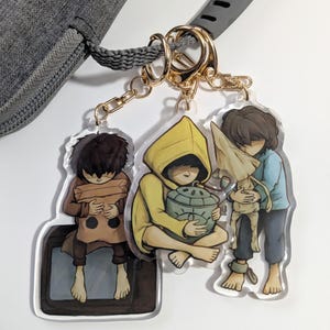 Tiny Nightmares inspired Acrylic Keychains