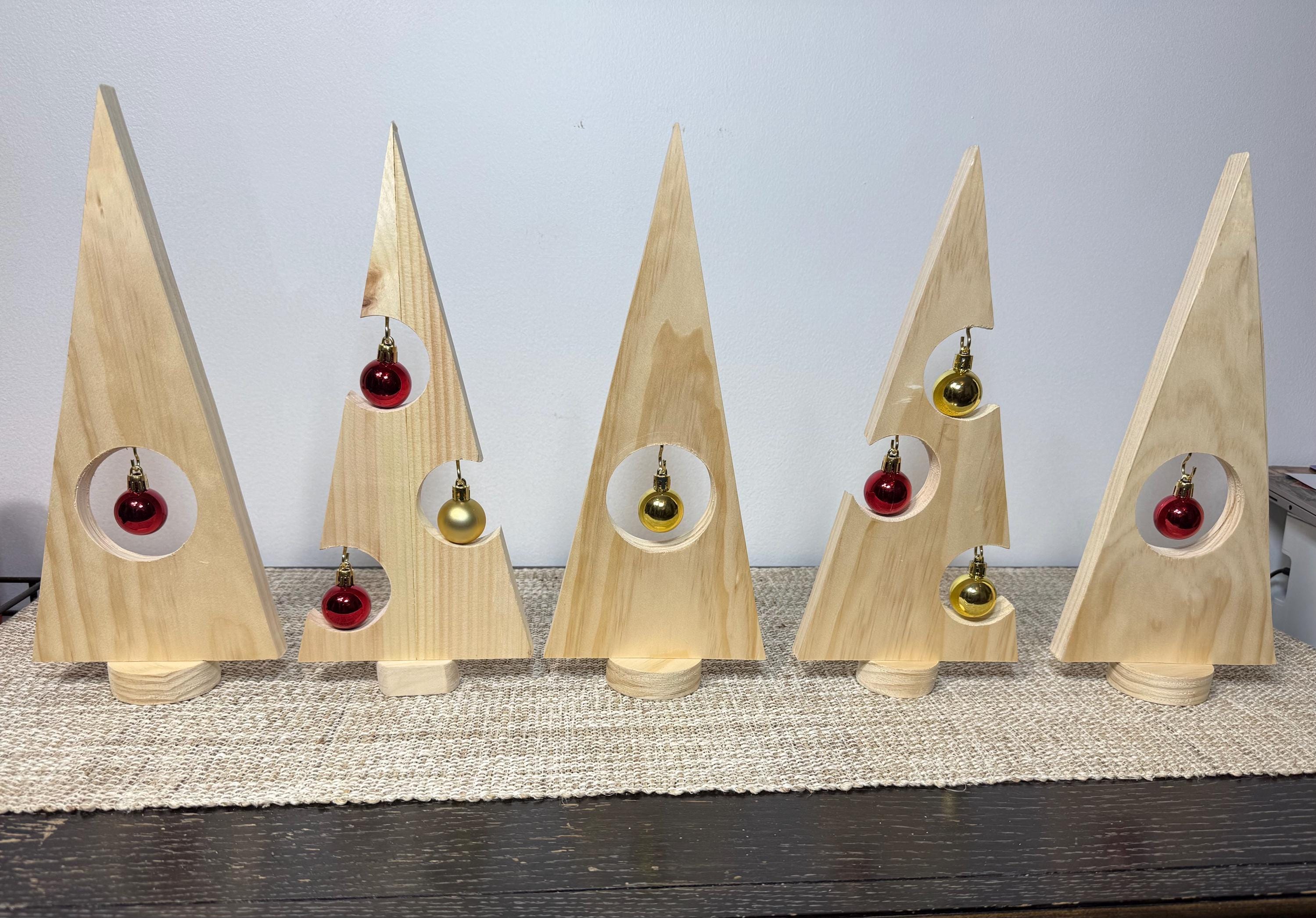 37 Unique Christmas Tree Themes to Inspire Your Holiday Spirit: Deck the Halls Like Never Before! 29 Wooden Christmas Tree Decor Handmade Rustic Holiday Decor Tabletop…
