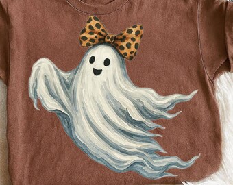 Ghost PNG | Spooky Season PNG | Ghost Lover Design | Spooky Floral Ghost | Botanical Ghost | Preppy Fall PNG | Halloween Ghost