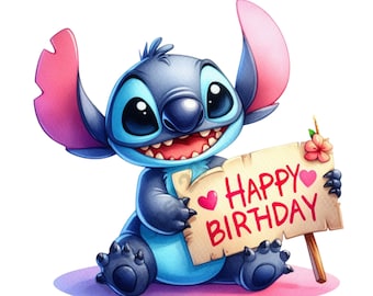Stitch,Set of high quality images ready to print,Instant download,Png format, Birthday Png,png Bundle,Nursery Art,scrapbooking, png file