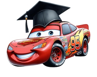 PNG Graduation Car Design Image, Clipart Images, Graduation Cartoon Artwork,PNG Cute Car Images,Class of 2026, Graduation 2026 Character Png