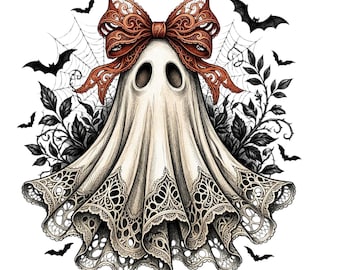 7 Halloween Png Bundle Png Files, Ghost Png, Boo Png, Dumplings Png, Pumpking Png, Lace ghost png, Digital designs Halloween Bundle