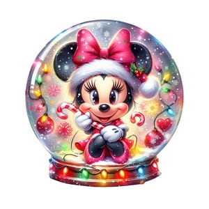 Minnie Mouse Christmas Png Digital design PNG file for sublimation,High Resolution,Instant Digital PNG Download,Tshirt design,Clipart,Png