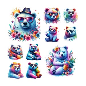10 Coole PNG Sublimation Shirt Hoodie Designs Digital Download Geburtstag Clipart, Bunte Png transparenten Hintergrund, Clipart Png-Bundle