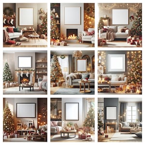 50 Frame Mockup Bundle, Christmas Mockup, Mockup Frame, Frame Mock Up, Boho Mockup, Interior Mockup, Wooden Frame Mockup, Christmas, Holiday