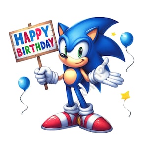 Sonic the Hedgehog Png, Sonic Clipart,Sonic png, png Para Cricut, Sonic Para Bolso De Camisa, png Bundle,Arte De Berçário, Feliz Aniversário Png