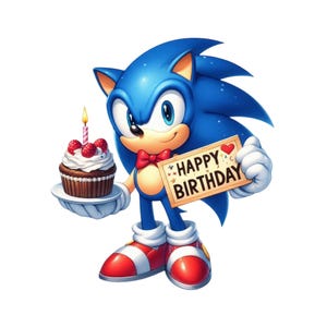 Sonic le hérisson Png, Sonic Clipart, Sonic png, png pour Cricut, Sonic pour poche de chemise, png Bundle, art pour chambre d'enfant, joyeux anniversaire Png, Clipart