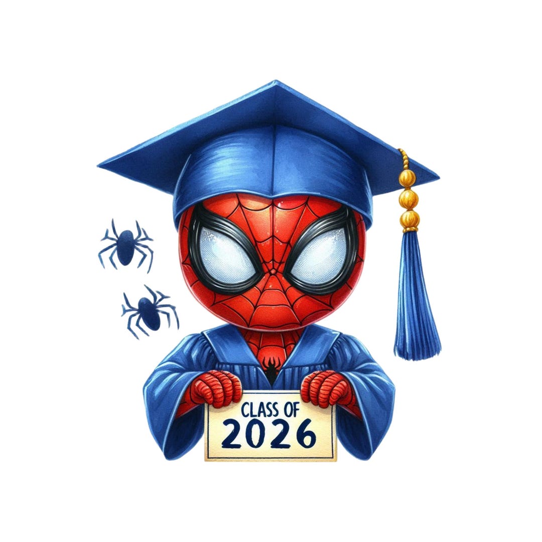 Spiderman Graduation Spiderman Graduation PNG Image, Clipart Images, Graduation Cartoon ...