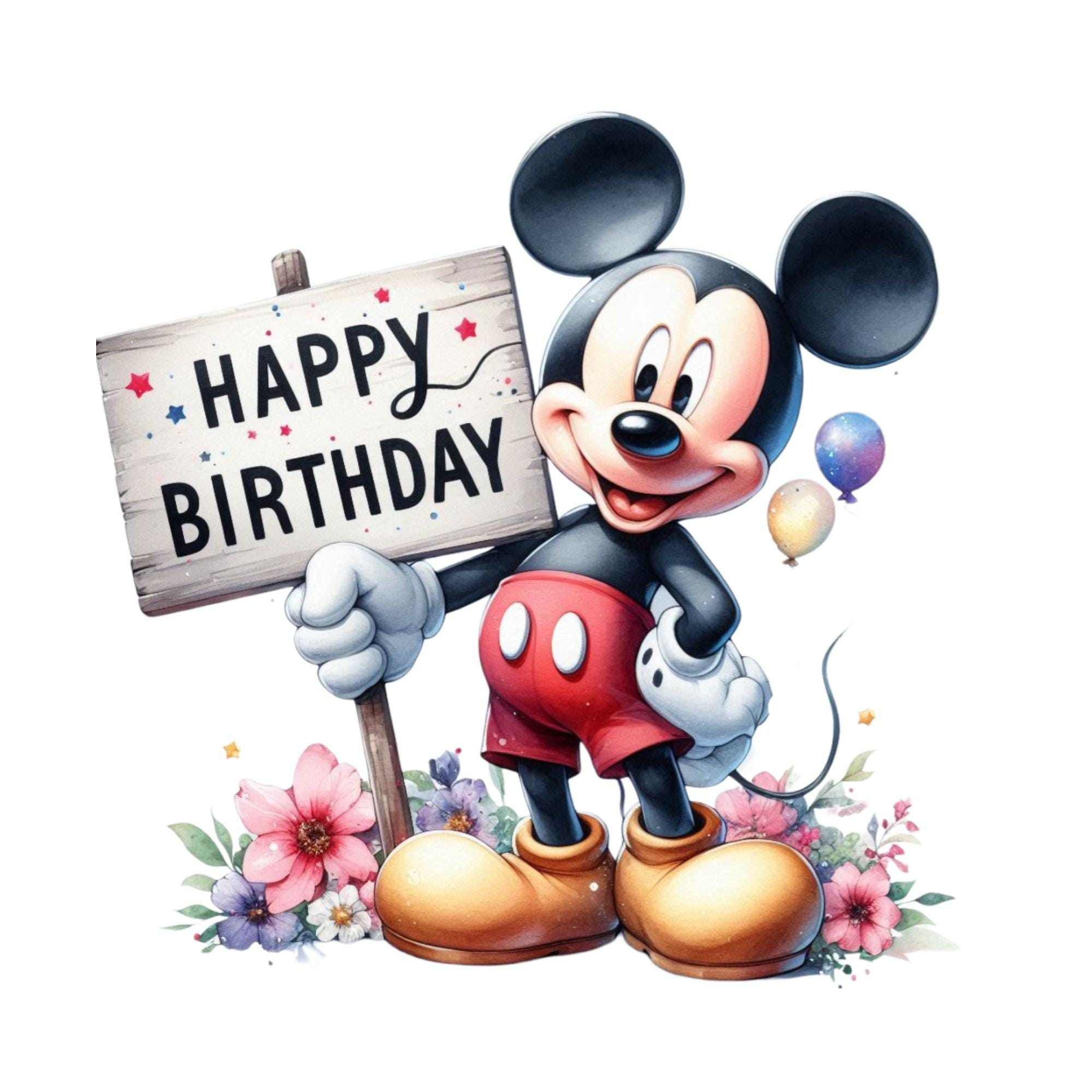Mickey Mouse Birthday Digital design PNG file for sublimation,High Resolution,Instant Digital PNG Download,Tshirt design, Clipart Png,