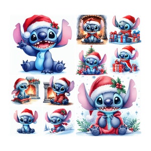 10 png-steek kerst aquarel digitaal ontwerp png-bestand voor sublimatie, hoge resolutie, instant digitale png-download, clipart, shirtontwerp
