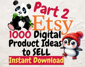 1000 Etsy-lijst met digitale productideeën, deel 2 (pdf)