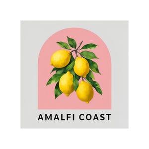 Amalfi Coast Italy Png, Sublimation Design, Lemon Png, Vacation Png, Retro Png, Limoncello Png, T-Shirt Design, Digital Download Png, DTF