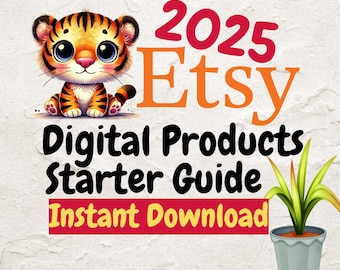 Digital Products Starter Guide,How to Niche Down And Solve Problems Workbook,Find Your Profitable Niche, Etsy Shop Seller Help Selling Guide