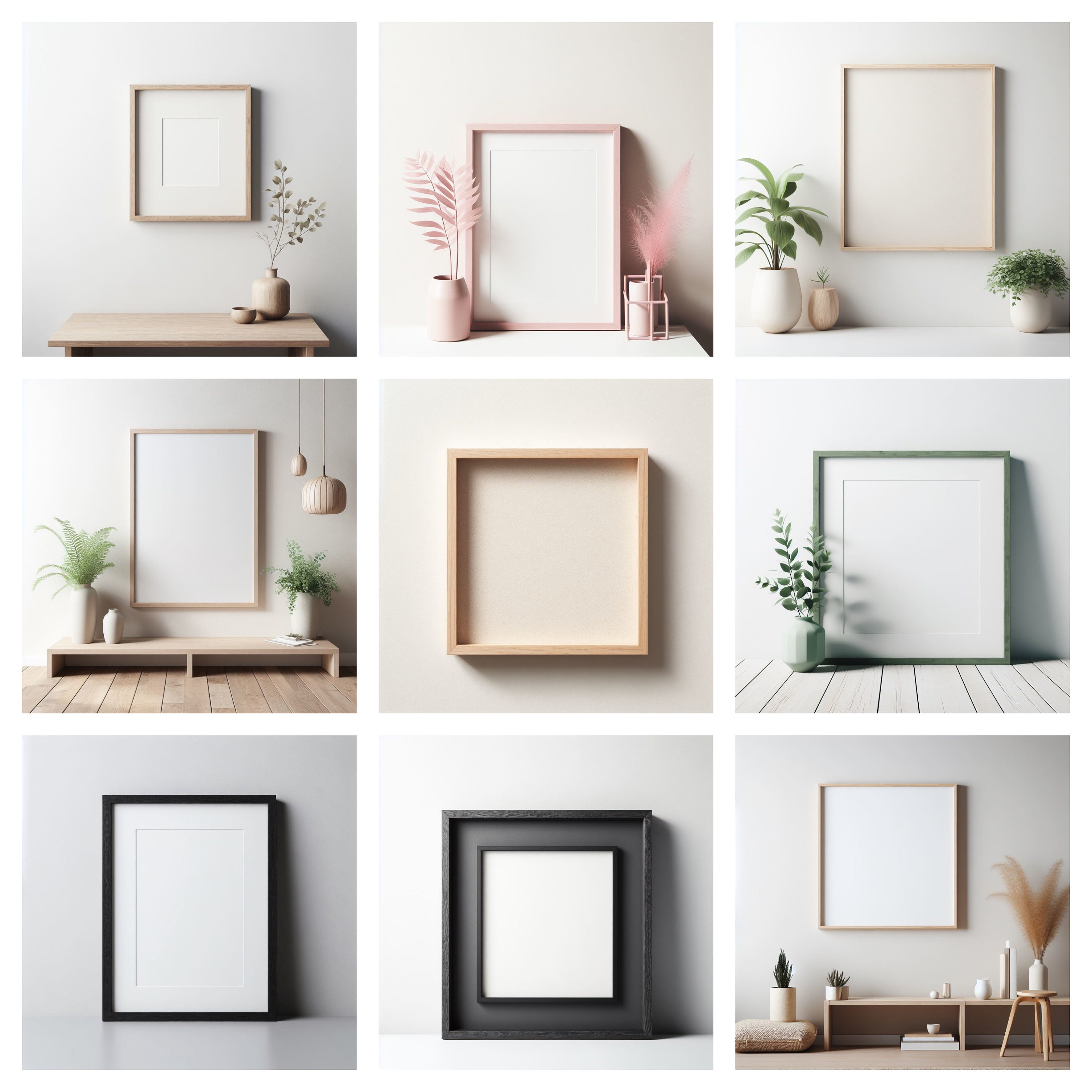 100+ Frames Set Mockup Bundle, Wall Mockup Frame, Frames Mockup for ...