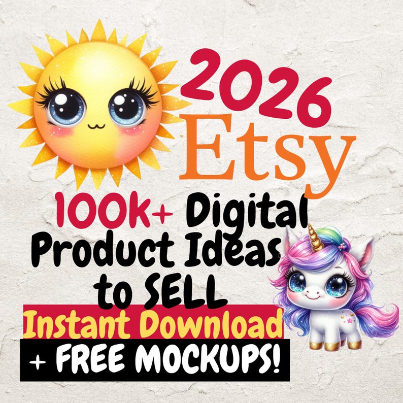 100,000 Etsy Digital Product ideas, digital product ideas to sell on etsy digital products list of digital products that sell High demand image 1