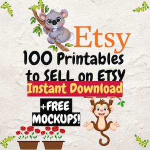 Bästsäljare av digitala produkter, upptäck över 100 användbara idéer för digitala produkter för storsäljare, Digital Products Hustle, utskrivbara material i PDF-format