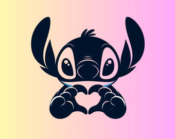 Stich Png, Valentinstag Png, Stich Ohana Schneidedatei, Ohana Means Familie Schneidedatei, Cricut Schnitt Datei, digitaler Download, Tshirt-Design, Trending Png, VDay