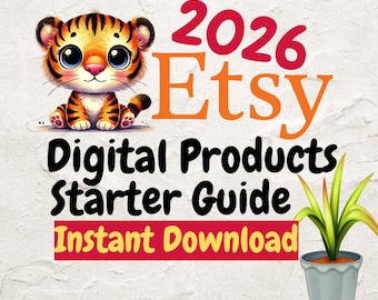Digital Products Starter Guide,How to Niche Down And Solve Problems Workbook,Find Your Profitable Niche, Etsy Shop Seller Help Selling Guide
