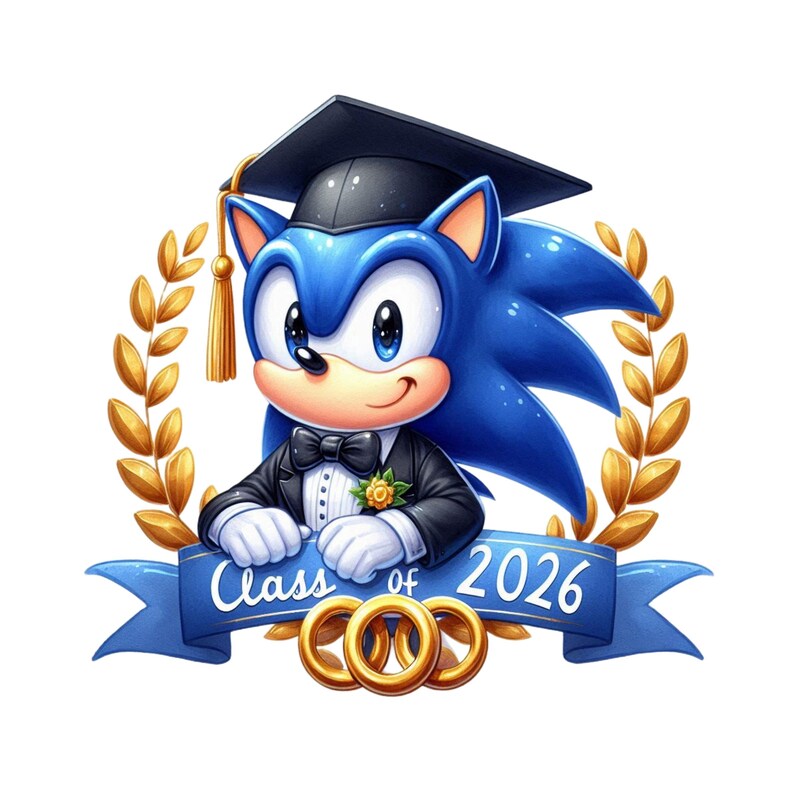 Sonic Graduation PNG Image, Clipart Images, Graduation Cartoon Artwork ...